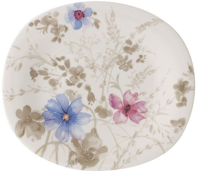 Villeroy & Boch Assiette à dessert ovale Mariefleur Gris Basic