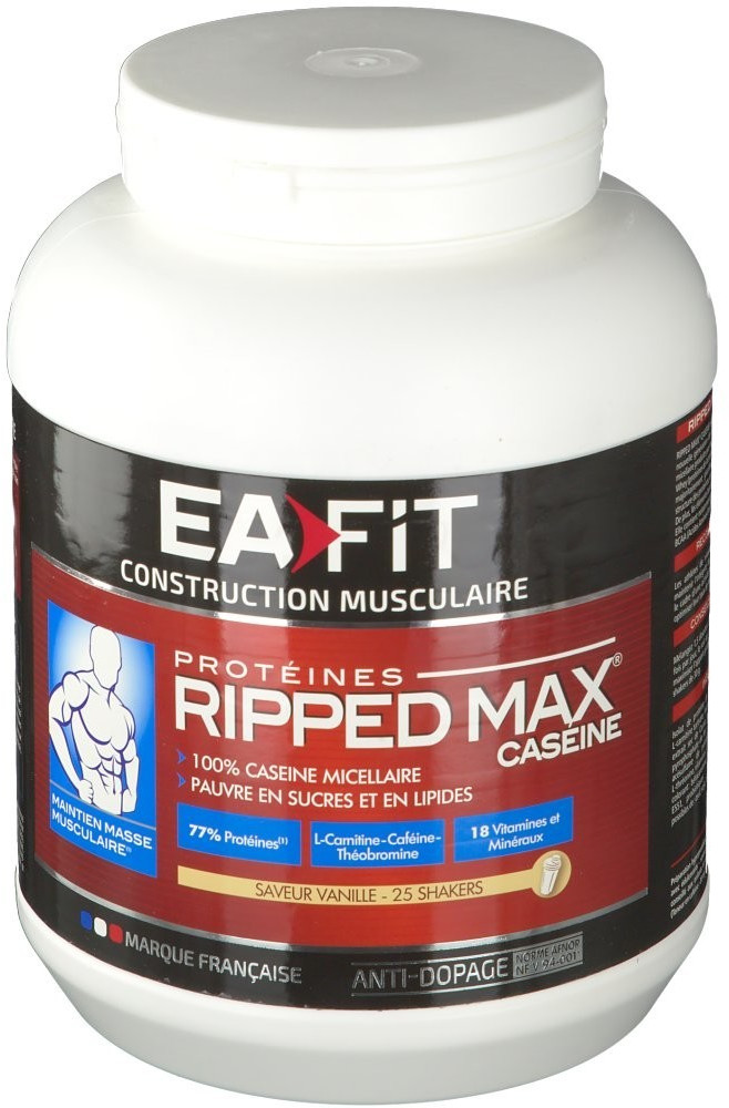 EAFIT Ripped Max Caseine Vanille 750g