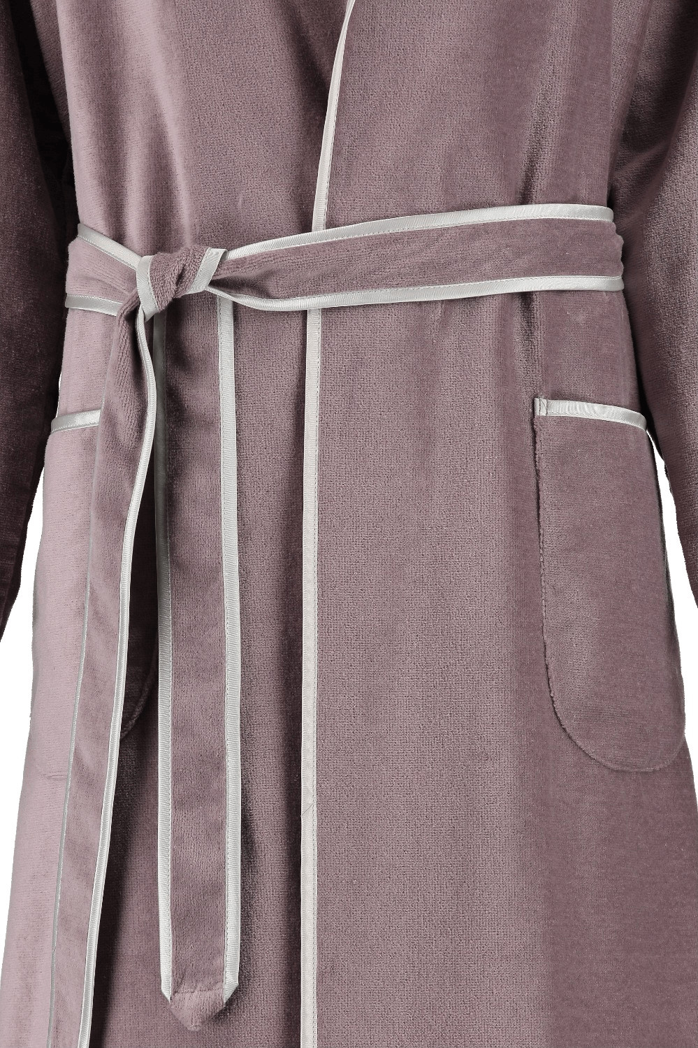 bademantel damen taupe