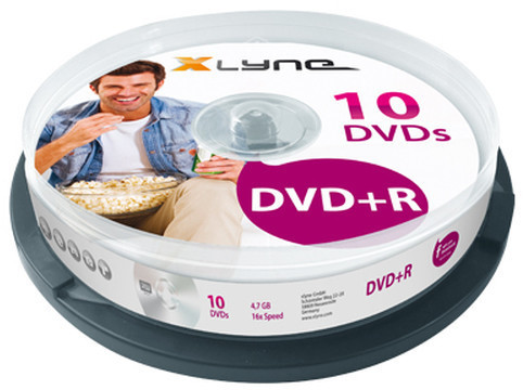 xlyne DVD+r 4,7GB 120min 16x 10er Cakebox