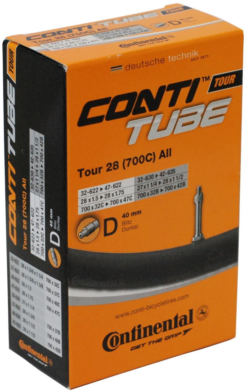 continental tour 28 700c tube