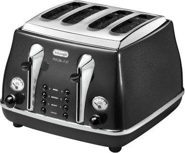 Photos - Toaster De'Longhi Delonghi  Icona Micalite CTOM4003 Black 