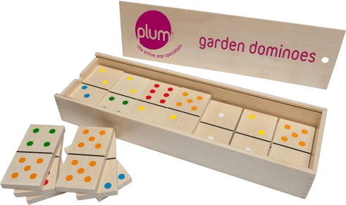 Plum Garden Dominoes Set