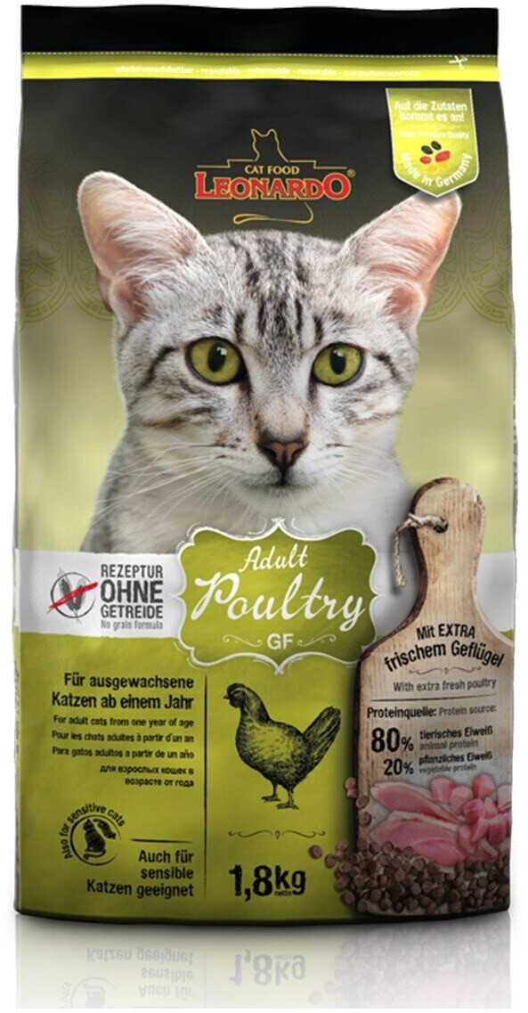 LEONARDO Cat Food Adult Gefl gel GF Katzen Trockenfutter 1 8kg Ab 21 95 LEONARDO Cat Food Adult Gefl gel GF Katzen Trockenfutter 1 8kg Ab 21 95