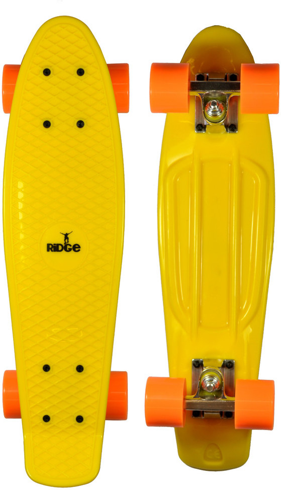 Ridge Mini Cruiser Retro Stil 55 cm jaune