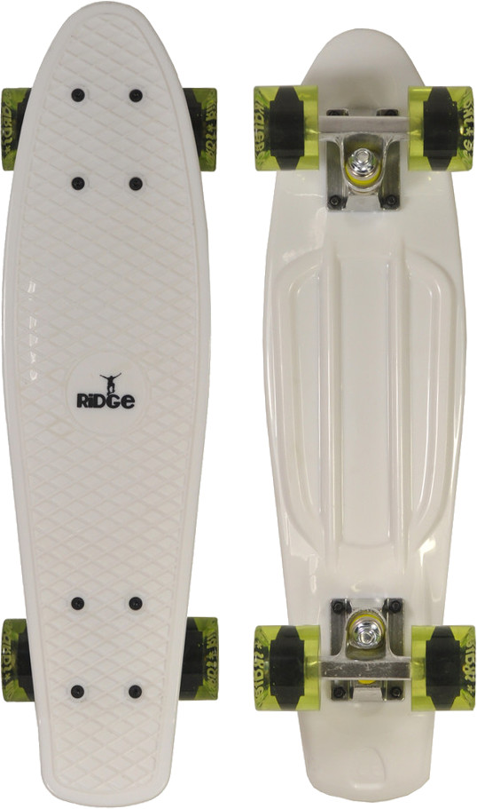 Ridge Mini Cruiser Retro Stil 55 cm blanc