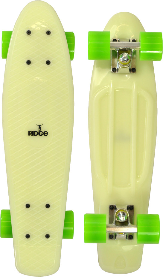 Ridge Mini Cruiser Retro Stil 55 cm glowwhite