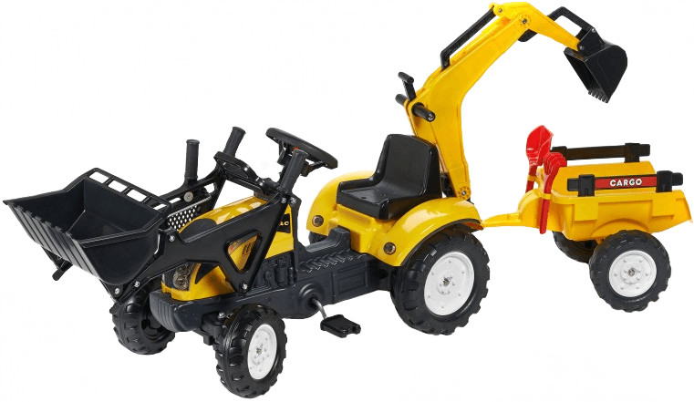 Falk Tractopelle Ranch Trac avec remorque et excavatrice (2055CN)