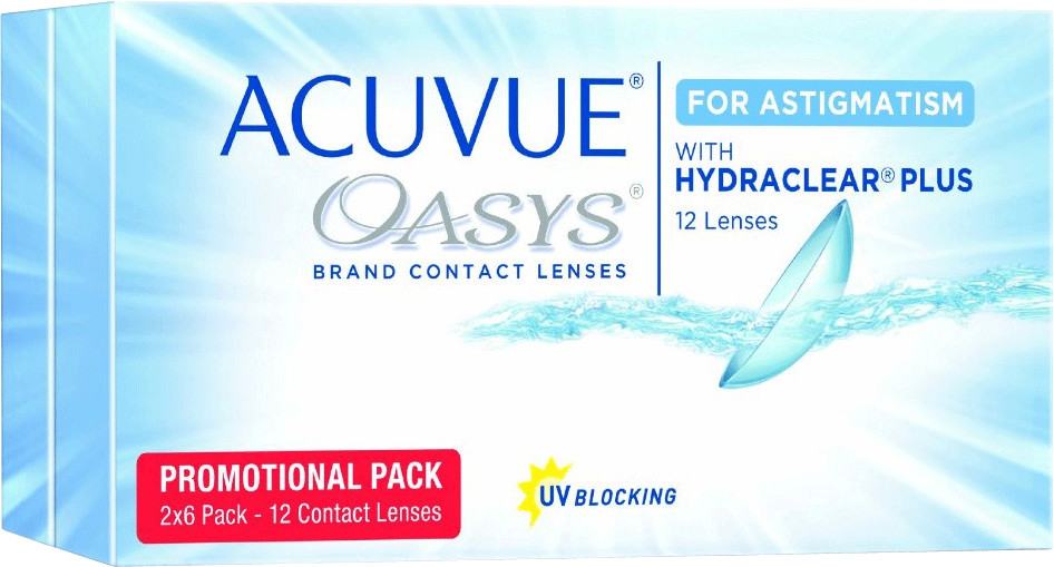Johnson & Johnson Acuvue Oasys for Astigmatism (12 lentilles) +1,25