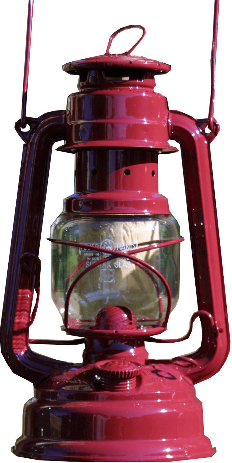 Feuerhand Lampe à pétrole/tempête (rouge rubis)
