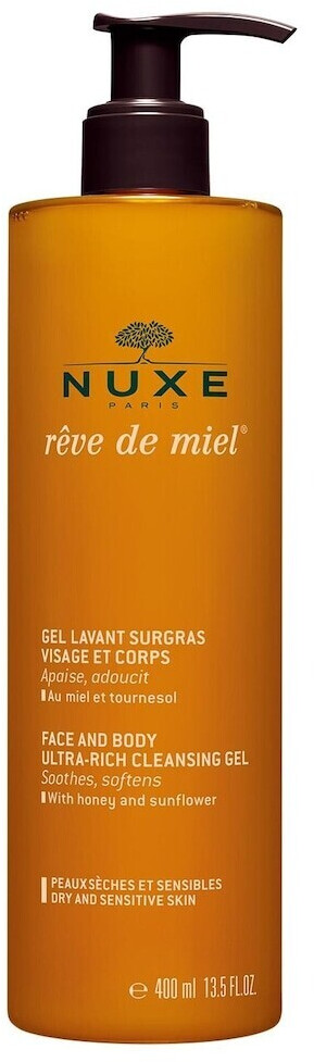 NUXE Rêve de miel Gel lavant surgras visage et corps (400 ml)
