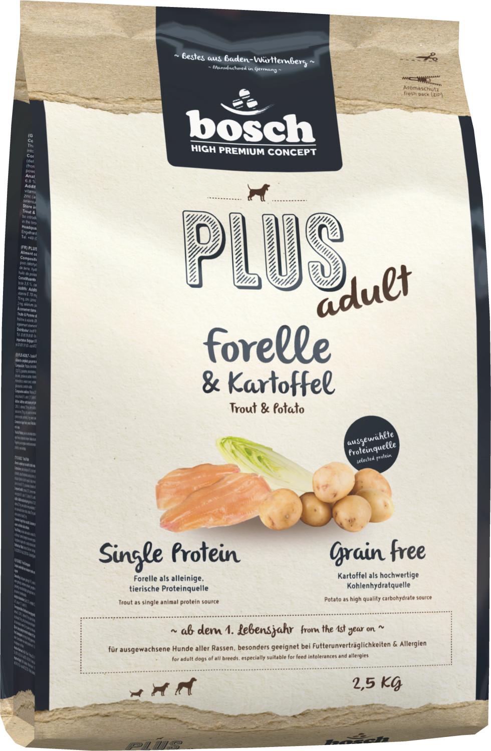 bosch Plus truite & pommes de terre (2,5 kg)