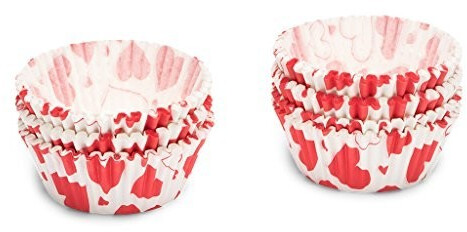 Patisse Paper Baking Mold Heart Maxi 200 Muffins