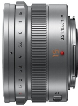 LEICA DG SUMMILUX 15mm / F1.7 ASPH. シルバー LEICA DG SUMMILUX 15mm/F1.7 ASPH. H-X015-S [シルバー]の製品画像