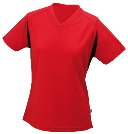 James & Nicholson Ladies Running T-Shirt (rouge)