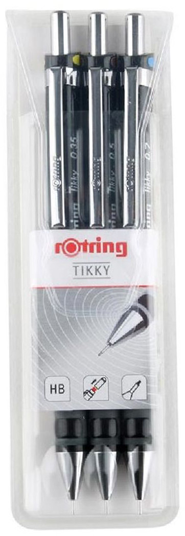 rOtring Tikky Portamine Calibrato, HB 0.7 mm, Confezione da 12 Pezzi, Viola