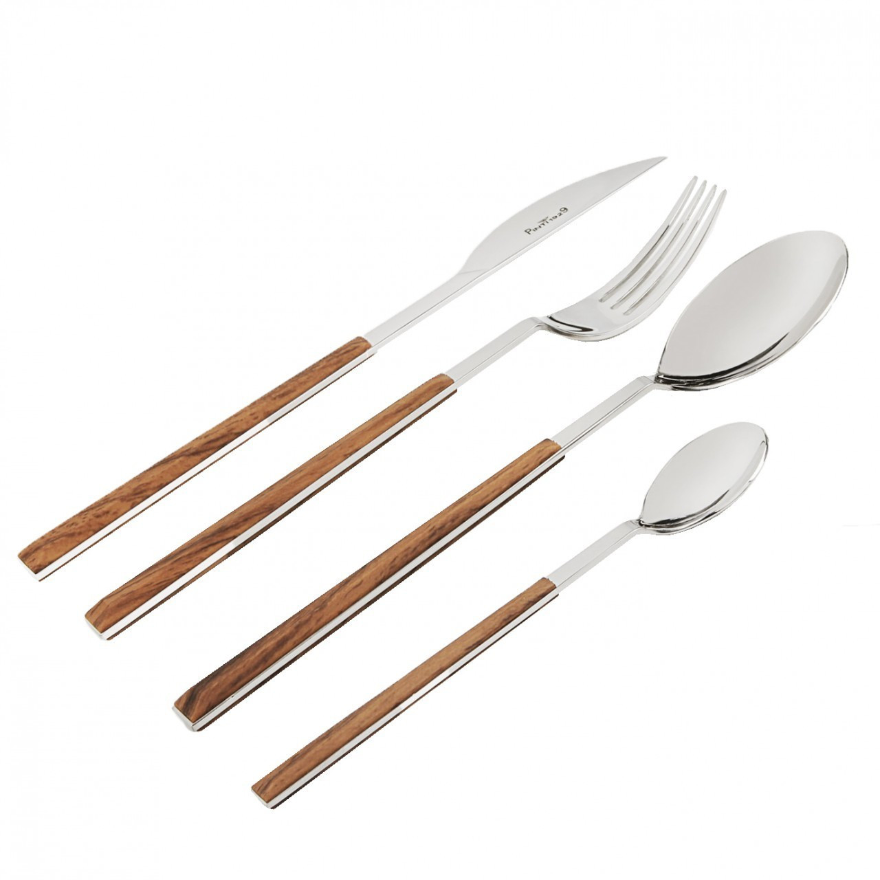 Pintinox Ménagère Sushi Queen 18/0 24 pièces teak