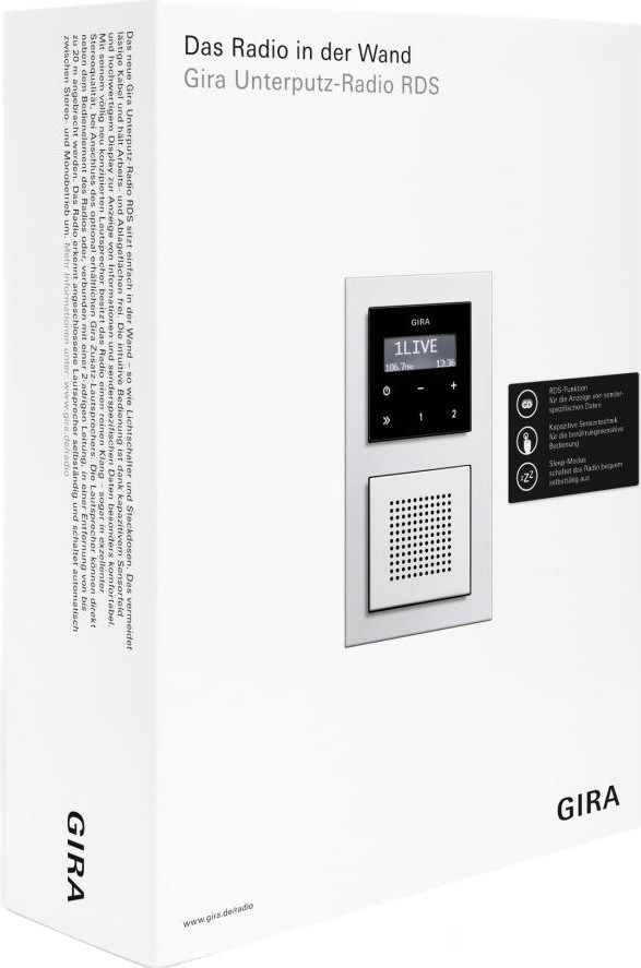 Gira UnterputzRadio RDS Verkaufspaket (2400100) ab 304,89