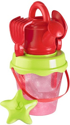 Ecoiffier Seau de plage garni paillettes