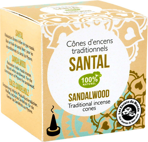 Florisens Cônes d'encens indien Santal