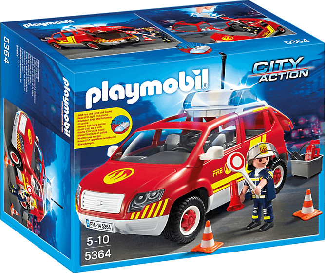 Playmobil Fire Chief's Car with Light and Sound (5364)