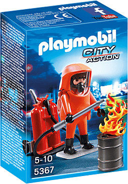 Playmobil Firefighter Plus Suit Play Set (5367)