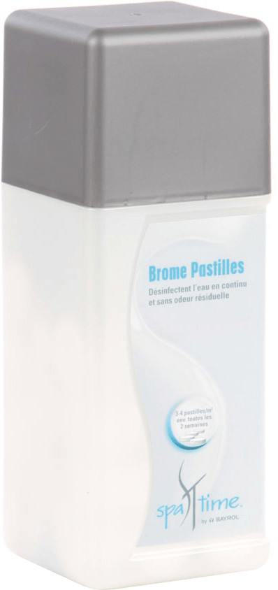 ▷ Pastilles Brome spa time (20g) : Pot 800 gr Bayrol traitement