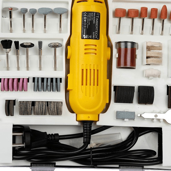 Timbertech SLFR01 Mini-ponceuse + 243 accessoires