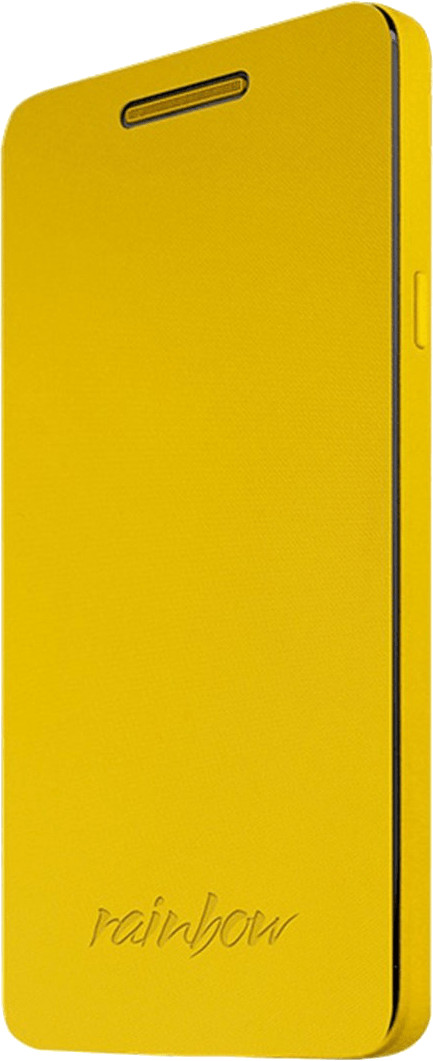Wiko Folio coque support jaune (Rainbow)