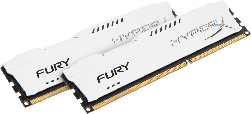 HyperX White 8Go Kit DDR3-1600 CL10 (HX316C10FWK2/8)