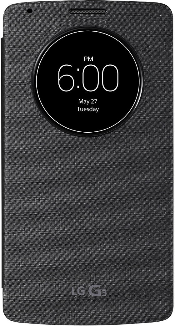LG Étui Quick Window Circle noir (G3)