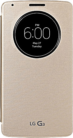 LG Étui Quick Window Circle or (G3)
