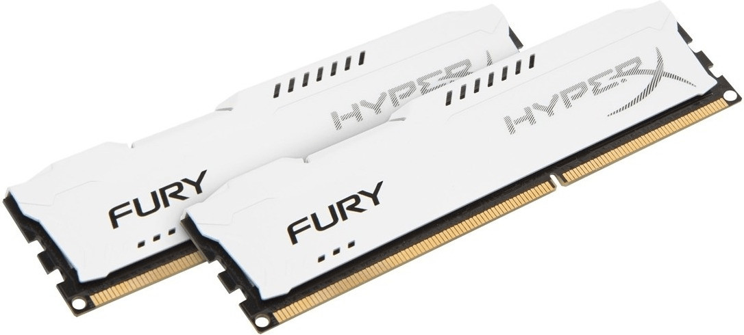 HyperX Fury White 8Go Kit DDR3-1866 CL10 (HX318C10FWK2/8)