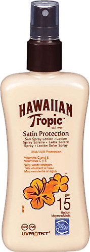 Hawaiian Tropic Satin Protection solaire lotion spray SFP 15 (200 ml)
