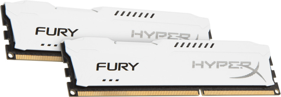 HyperX Fury White 16Go Kit DDR3-1866 CL10 (HX318C10FWK2/16)