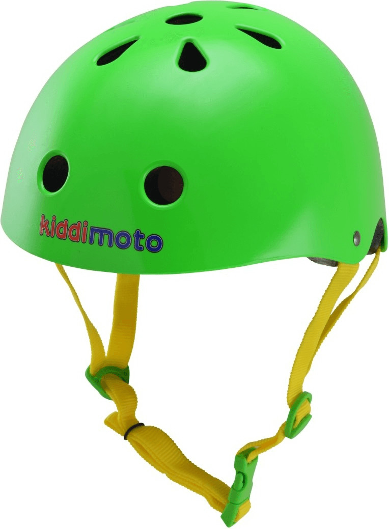 Kiddi moto Neon Green Helmet