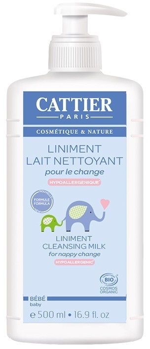 Cattier Liniment lait nettoyant pour le change (500 ml)