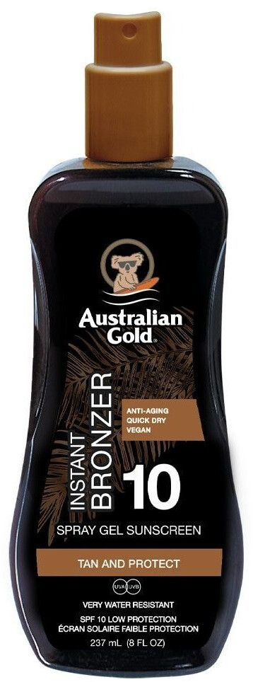 Australian Gold Spray Gel plus Bronzer SPF 10 (237 ml)