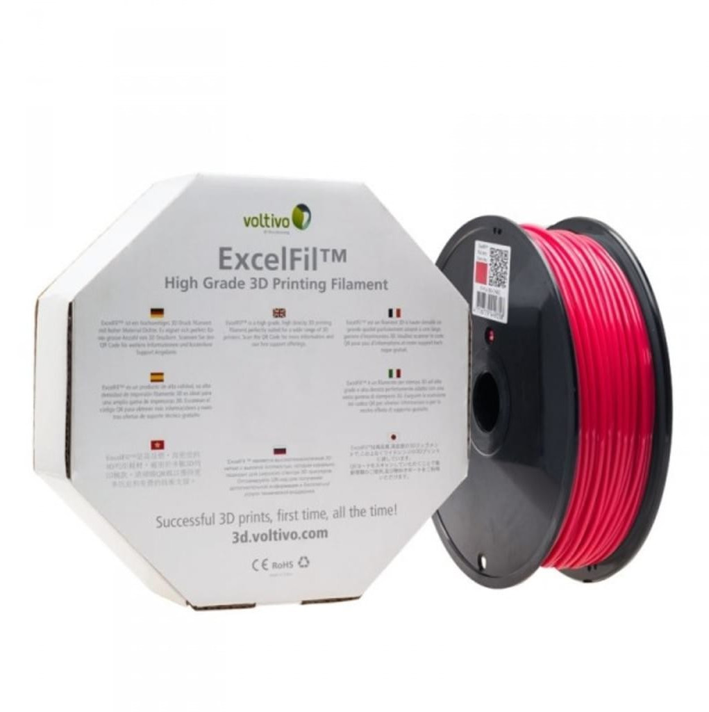 Voltivo ExcelFil ABS-Filament rouge (EF-ABS-300-CHRED)