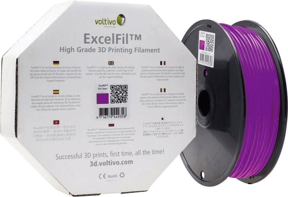 Voltivo ExcelFil ABS-Filament violet (EF-ABS-300-DPURP)