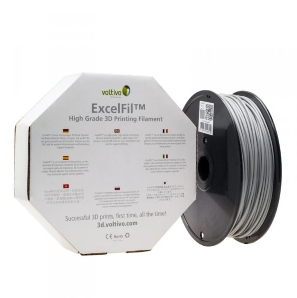 Voltivo ExcelFil PLA-Filament gris (EF-PLA-300-AGREY)