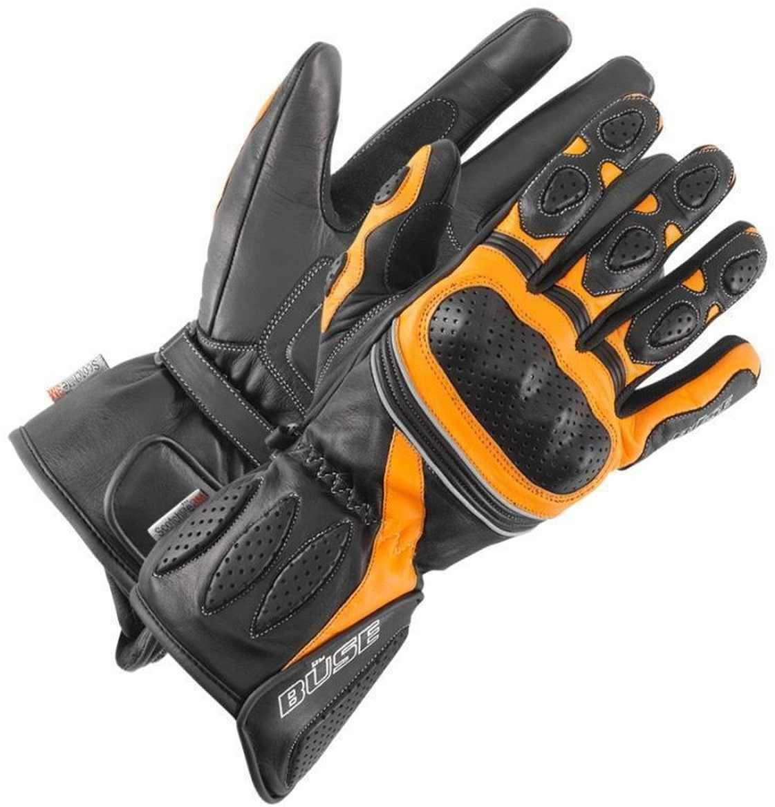 Büse Gants Pit Lane noir/orange