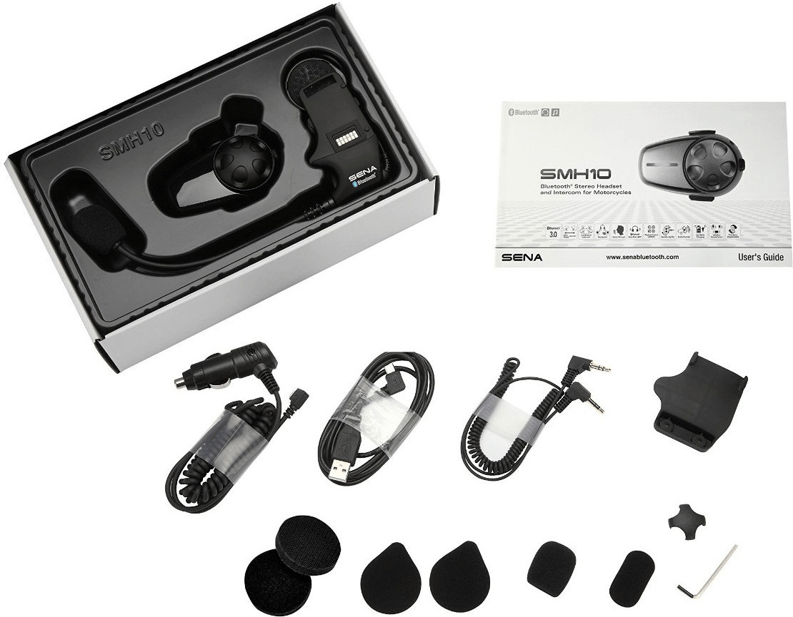 Casque de moto Bluetooth Intercom Sena SMH-10 Kit de microphone pour casque  Vente en Ligne 