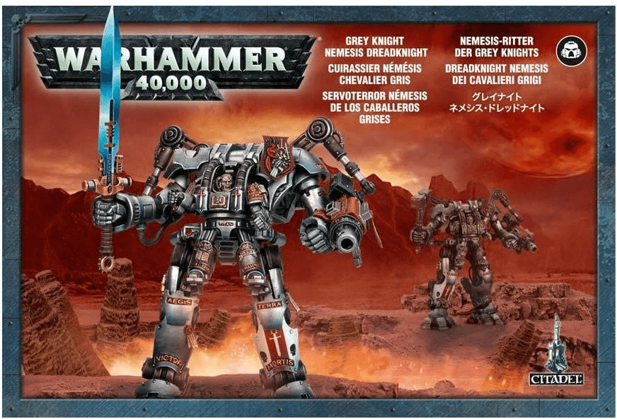 Warhammer 40.000 Cuirassier Némésis Chevalier Gris