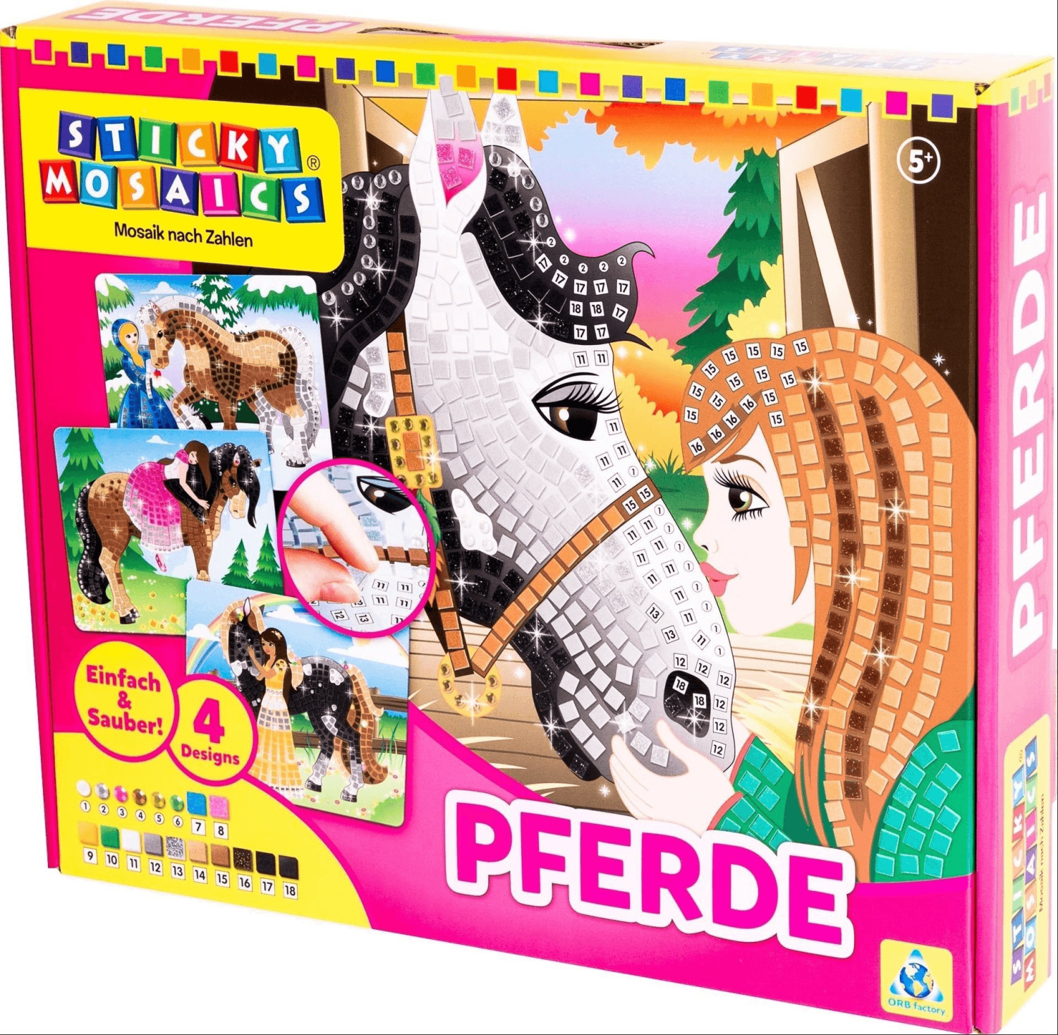 The Orb Factory Sticky Mosaics J'aime les chevaux