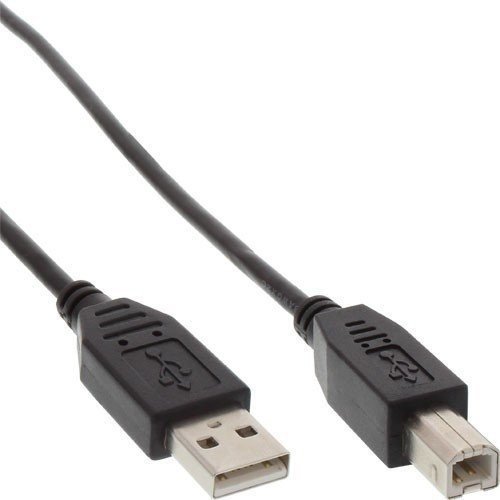 InLine Câble USB 2.0, noir, AM/BM, 0.5m (34550X)