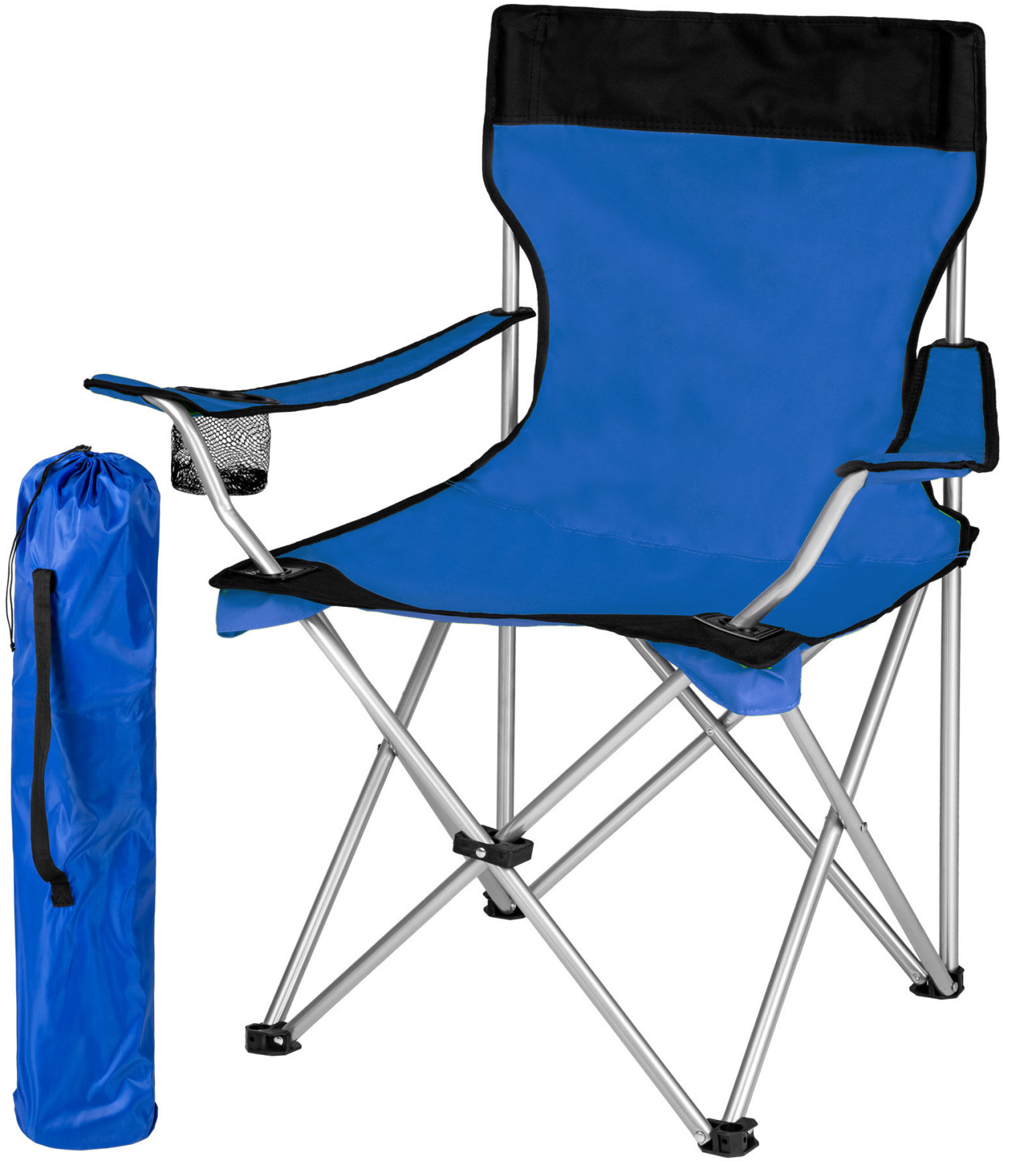 TecTake Chaise de camping avec housse de transport