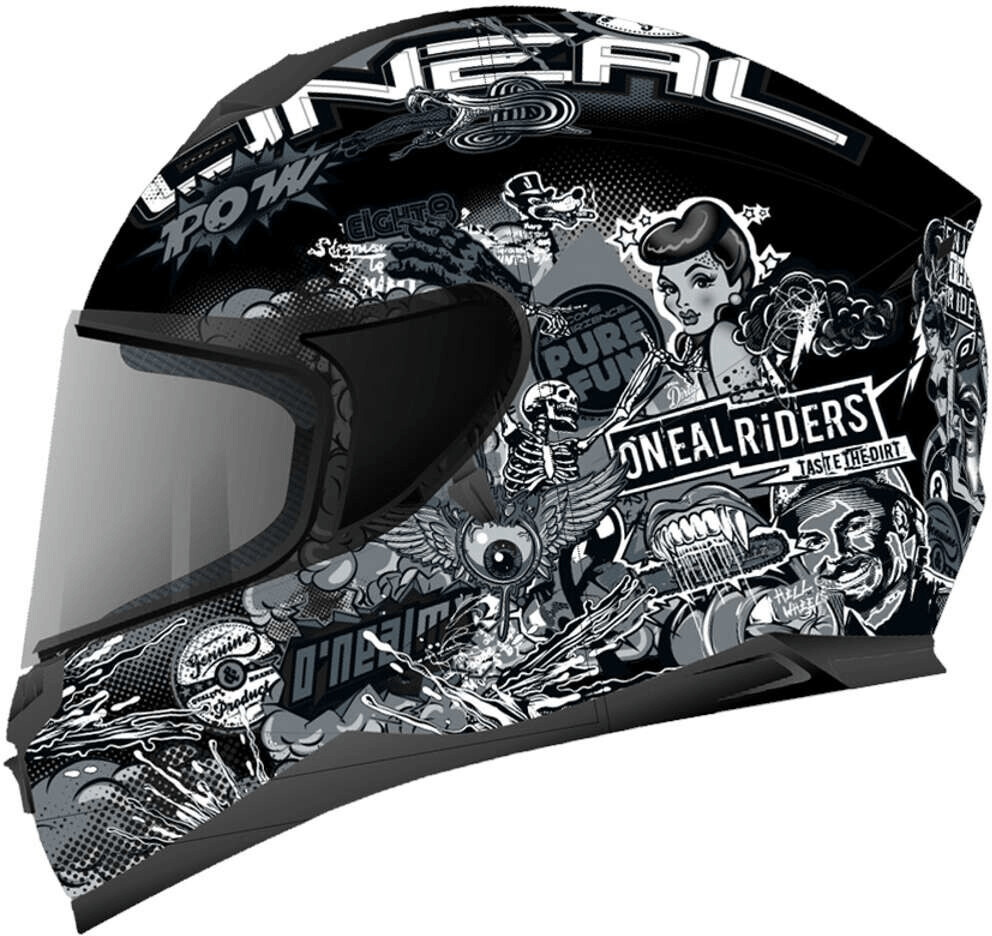 2021 O'Neal Challenger Wingman Black Schwarz Motorrad Helm Integralhelm Straßen 