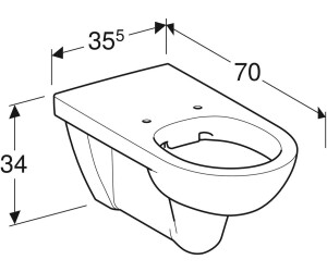 Geberit Renova Tiefspül-WC spülrandlos (208570000) ab 240,04 € |  Preisvergleich bei