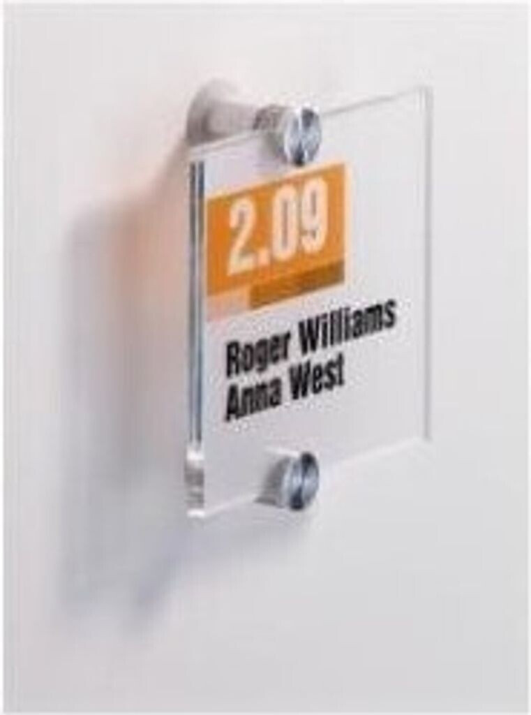 DURABLE Plaque de porte Crystal Sign (DBL482019)